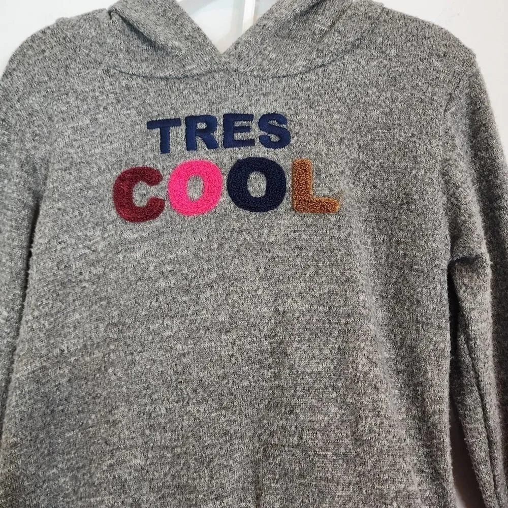 NWT French Connection Tres Cool Hoodie & Leggings Set Girls Pink Grey size 5 - Picture 4 of 7